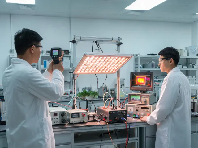 Thermal validation bench for grow light